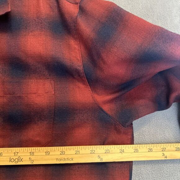 7 Diamonds Flint Brushed Flannel Shirt Button Up Long Sleeve Mens XXL Navy Red - Picture 6 of 9
